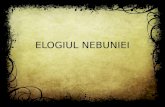 ELOGIUL NEBUNIEI