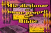 Mic Dictionar de Nume Proprii Din Biblie