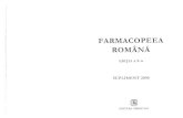 Farmacopeea Romana Supliment 2000