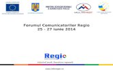 Prezentare proiecte Regio regiunea Vest