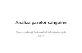 Analiza Gazelor Sanguine
