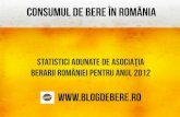 Câteva statistici despre consumul de bere din România