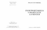 Milan Kundera -Insuportabila Usuratate a Fiintei