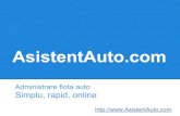 Asistent auto.com prezentare generala