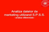 Analiza Datelor de Marketing Utilizand SPSS