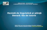 Adella Cucu. Revistă de lingvistică şi ştiinţă literară: file de istorie.