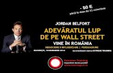 Bilete eveniment JORDAN BELFORT Lupul de pe wall street; Bucuresti. Romania