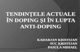 Tendintele actuale in doping si lupta anti-doping