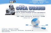 Arhiva electronică instituţională -  ORA (Open Research Archive) USARB /Ghid de utilizare
