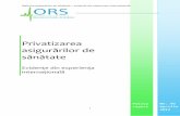 () Raport ORS - privatizarea asigurarilor de sanatate 2012