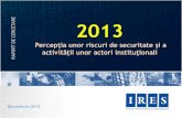 Ires perceptia unor riscuri de securitate 2013 raport de cercetare