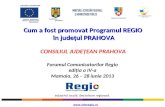 Acţiuni de comunicare Regio în judeţul Prahova