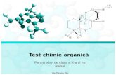 Test chimie organică
