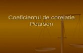 Coeficientul de Corelatie Pearson