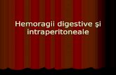 Hemoragii Digestive Si Intraperitoneale