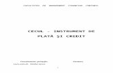Cecul - Instrument de Plata si Credit.doc