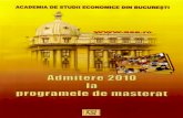 Subiecte Admitere Mastere ASE 2009