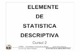 Elemente de statistica descriptiva