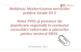 Rolul PRS și procesul de planificare regională în contextul consultării neformale a planurilor pentru sectorul MDS