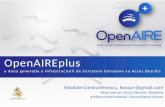 Prezentare OpenAIREplus new FP7 call 2012