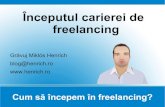 Primul Proiect In Freelancing