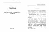 Dictionar De Literatura Romana De Ecaterina Tzaralunga