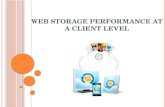 Web Storage Performance