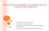 Impactul economic al sistemului de operare linux asupra funcționării unei instituții publice  vlad andreea ap1