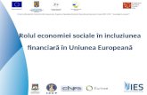 Rolul economiei sociale in incluziunea financiara in UE