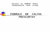 Formule calcul prescurtat VII-VIII