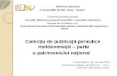 Cristian Elena, Costiucenco Natalia: Colecţia de publicaţii periodice moldoveneşti – parte a patrimoniului naţional