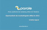 Oportunitati marketing afiliat in 2011