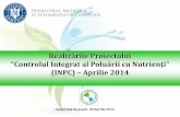 Realizarile Proiectului "Controlul Integrat al Poluarii cu Nutrienti" INPCP - aprilie 2014
