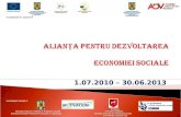 Prezentare proiect Alianta pentru dezvoltarea economiei sociale