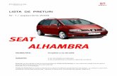 Lista Pret SEAT Alhambra