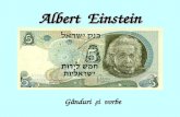 Câteva gânduri de-ale lui Albert Einstein