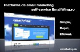 EmailWing.ro - email marketing self-service