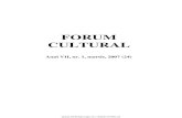 Revista Forum cultural,  anul VII, nr. 1, martie 2007 (24)