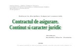 Contractul de Asigurare.continut Si Caracter Juridic