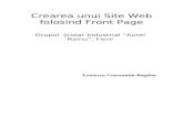 Crearea Unui Site Web Folosind Front Page
