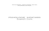Suport de Curs - Psihologie Judiciara