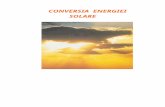 Conversia energiei solare