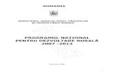 PROGRAMUL NATIONAL PENTRU DEZVOLTARE RURALA 2007 -2013