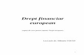 Drept financiar european pt MASTER DE EUROPEAN