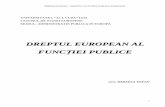 Dreptul european al functiei publice