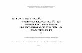 Statistica psihologica si prelucrarea Informatizata a datelor, Dumitru Gheorghiu