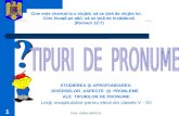 TIPURILE DE  PRONUME
