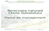 Planul de management al rezervaţiei naturale Cheile Sohodolului