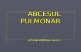 Abcesul Pulmonar - Curs
