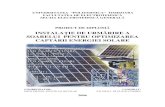 Solar Tracking System for Photo Voltaic Panels - Dita Ion Cosmin